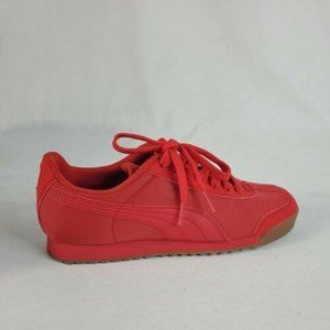 Puma Roma Basic Summer JR Big Kids Shoes, High Risk Red, Size 6.5 (359841-10)